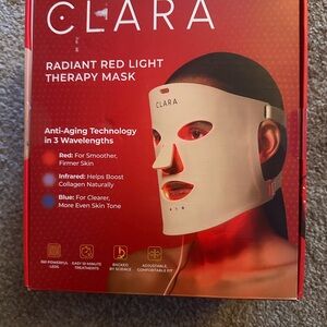 CLARA Radiant Red Light Therapy Mask - White
